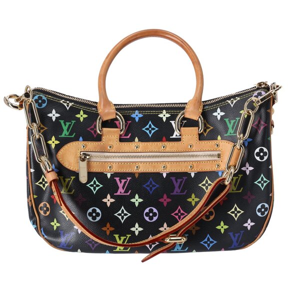 Louis Vuitton x Murakami Rita Monogram Multicolor Shoulder Bag M40126 Black - Picture 5 of 10